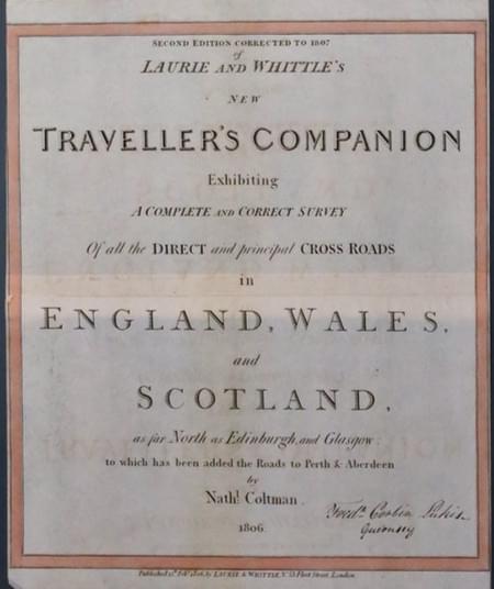 Explanation to Travellers Companion 1806