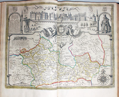 Map of Berkshire by John Speed published by Henry Overton 1743