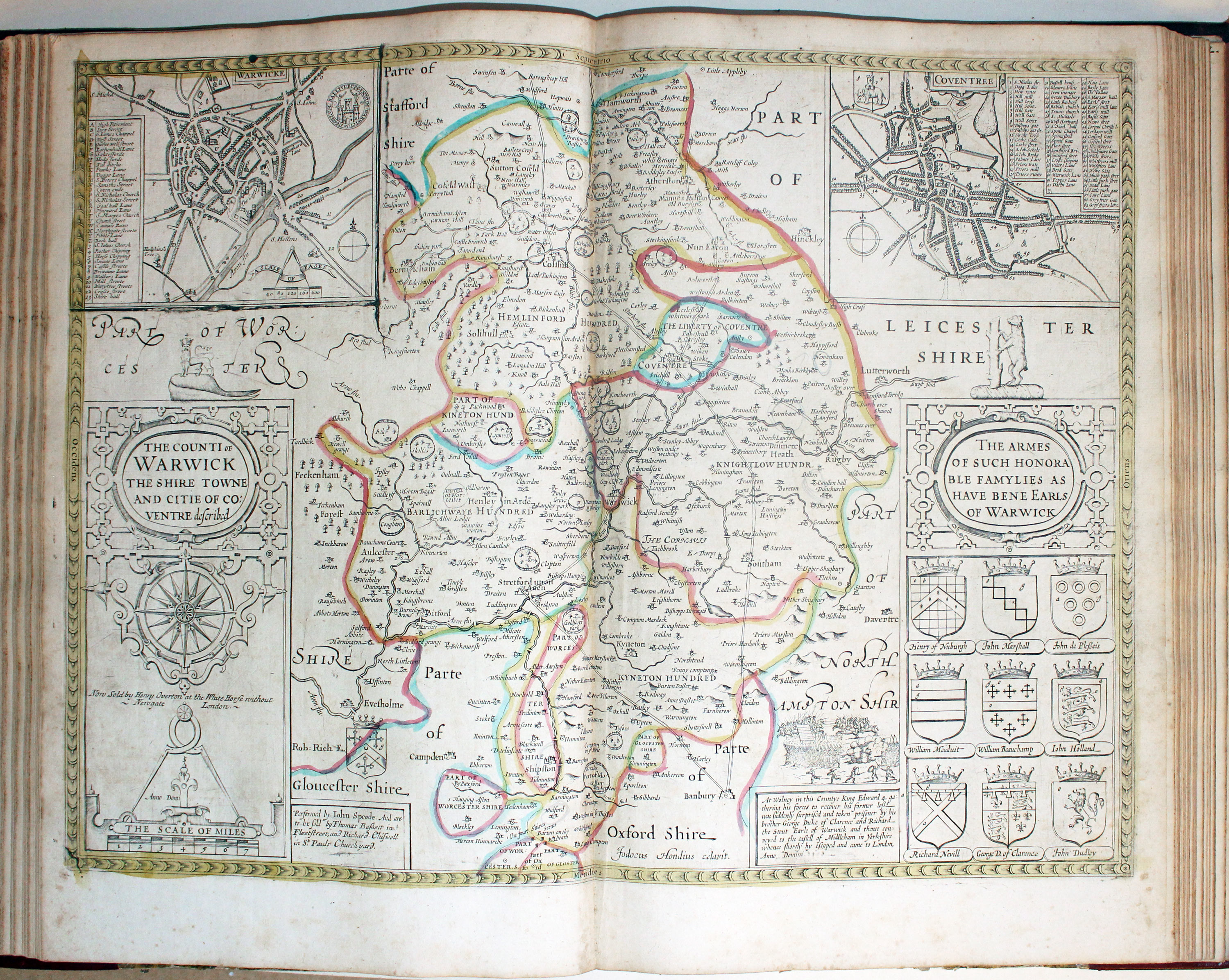 Map of Cambridgeshire by John Speed published by Henry Overton 1743  Map of Cambridgeshire by John Speed published by Henry Overton 1743
