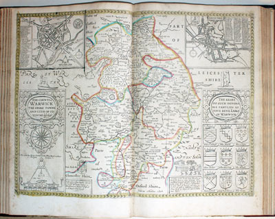 Map of Cambridgeshire by John Speed published by Henry Overton 1743