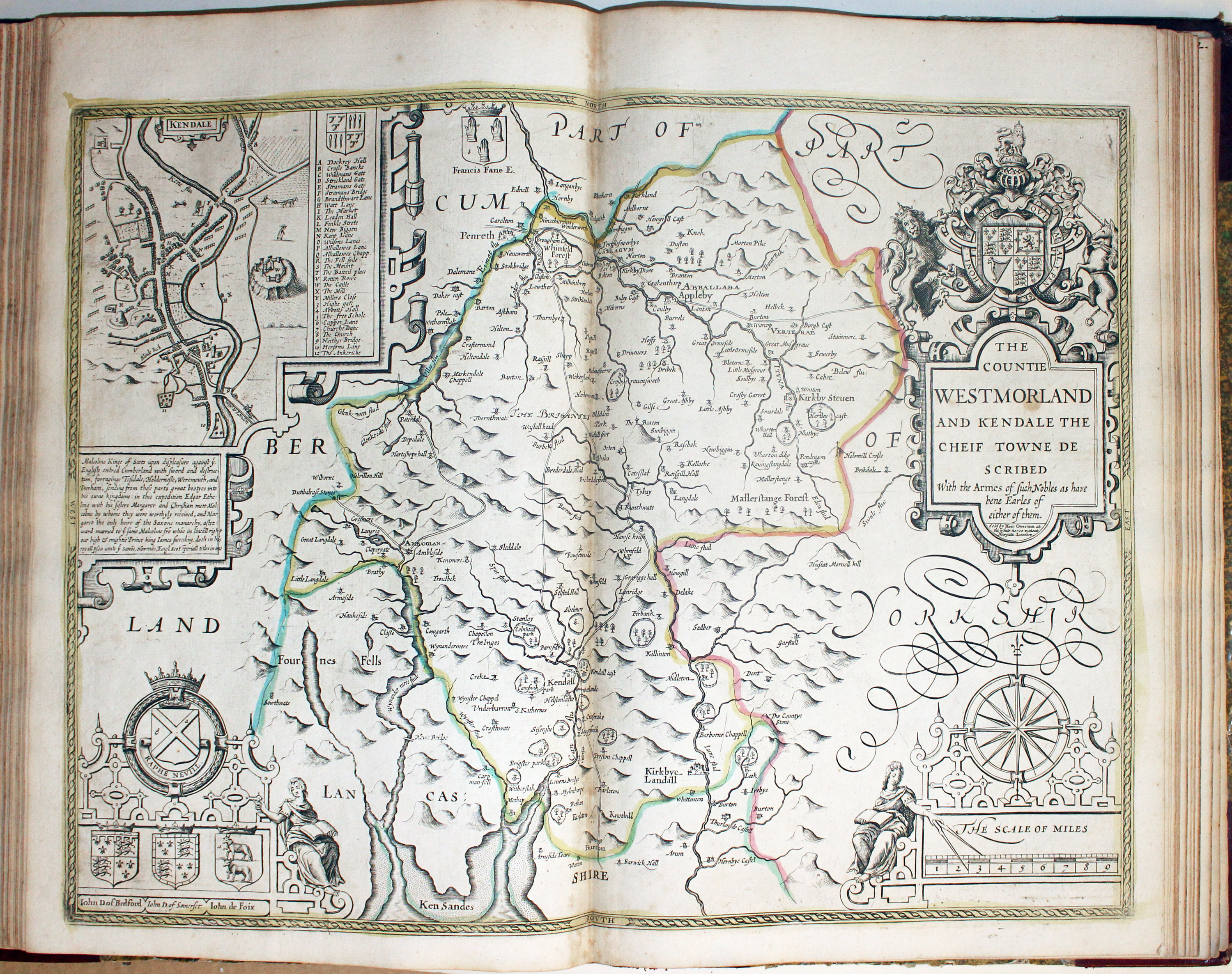 Map of Westmorland by John Speed published by Henry Overton 1743  Map of Westmorland by John Speed published by Henry Overton 1743
