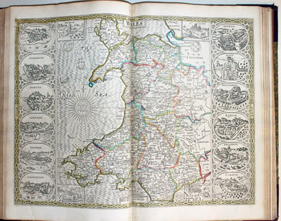 Map of Wales by John Speed published by Henry Overton 1743  Map of Wales by John Speed published by Henry Overton 1743