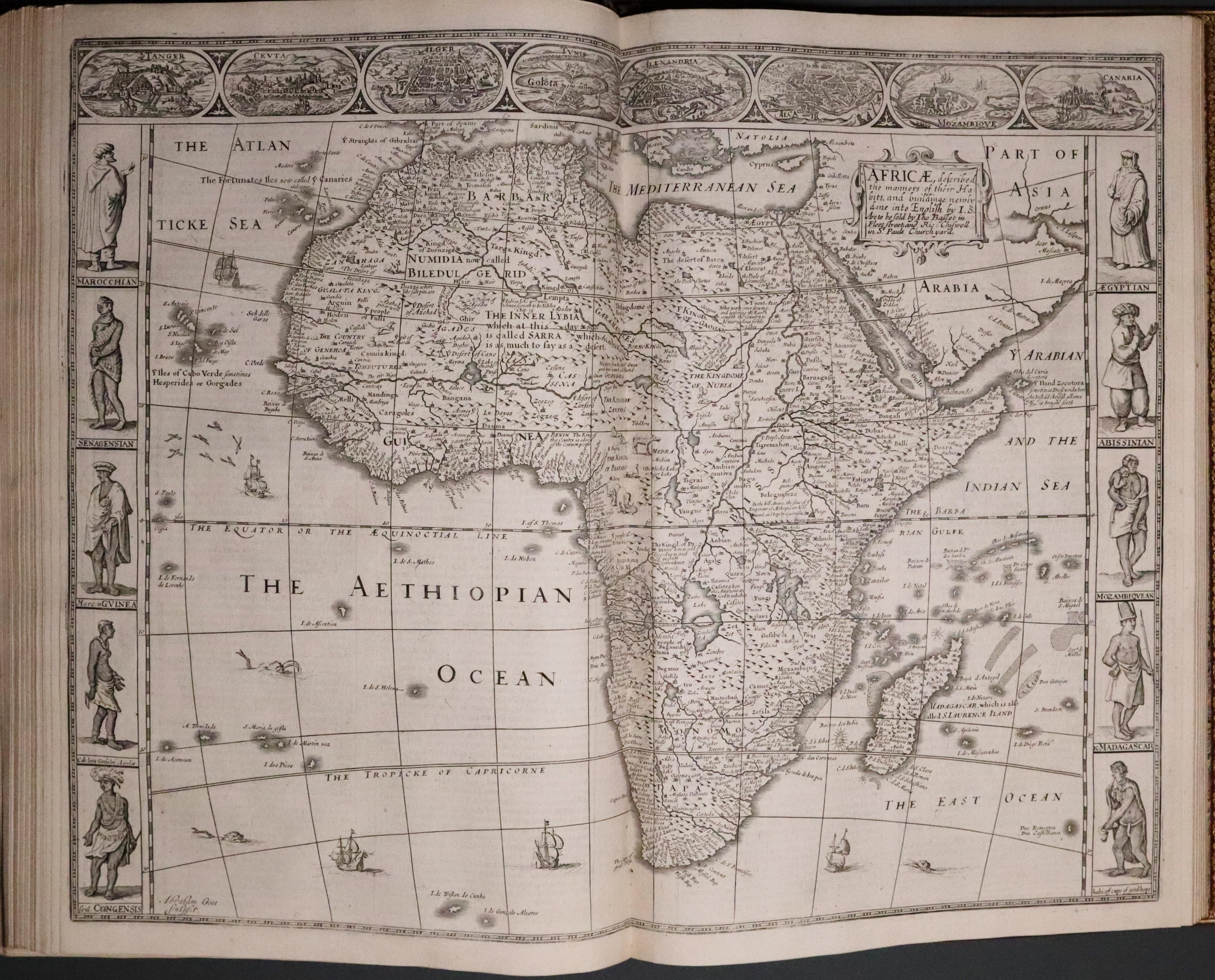 Map of Asia from John Speed's Prospect of the World 1676  Map of Asia from John Speed's Prospect of the World 1676