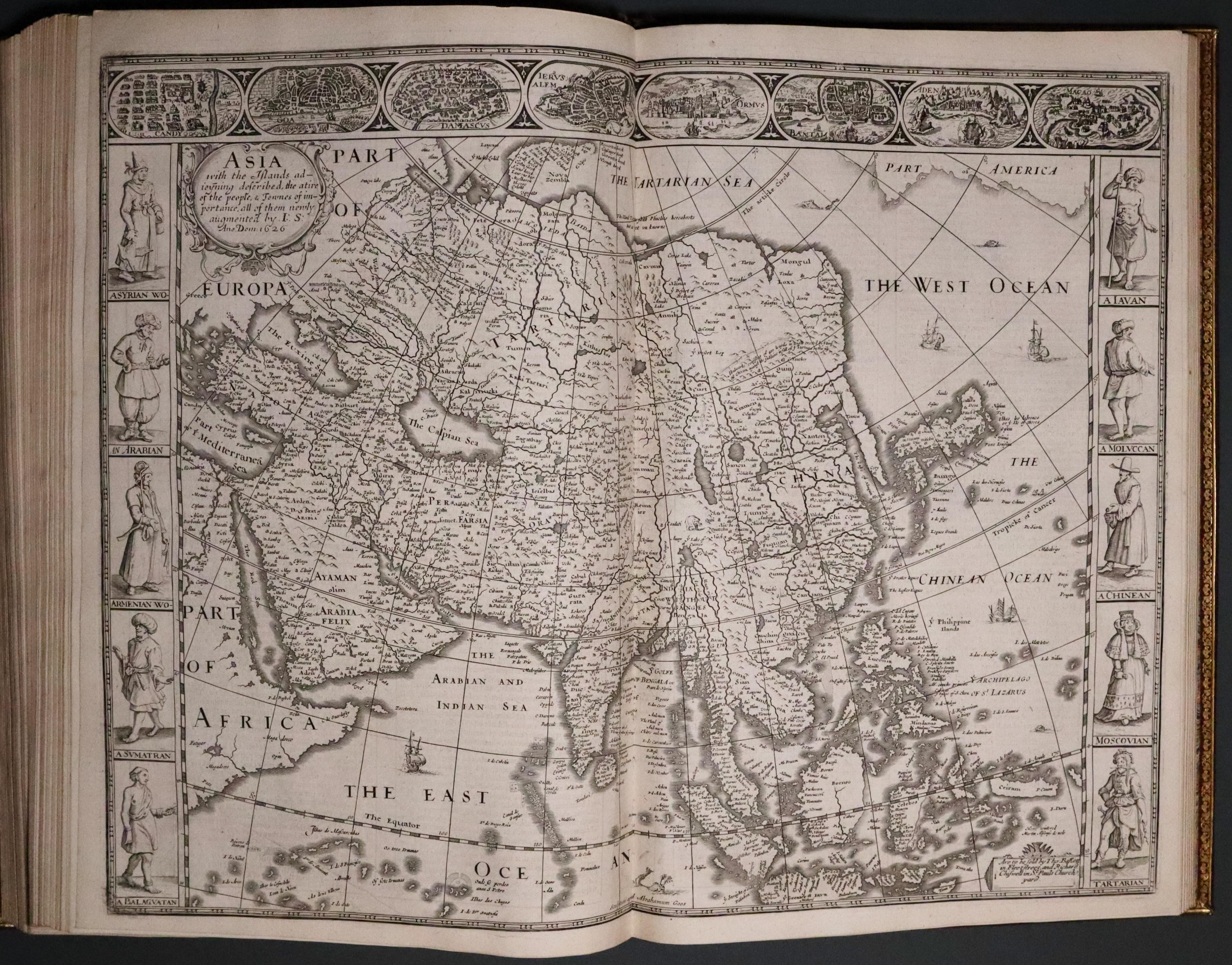 Map of Asia from John Speed's Prospect of the World 1676  Map of Asia from John Speed's Prospect of the World 1676