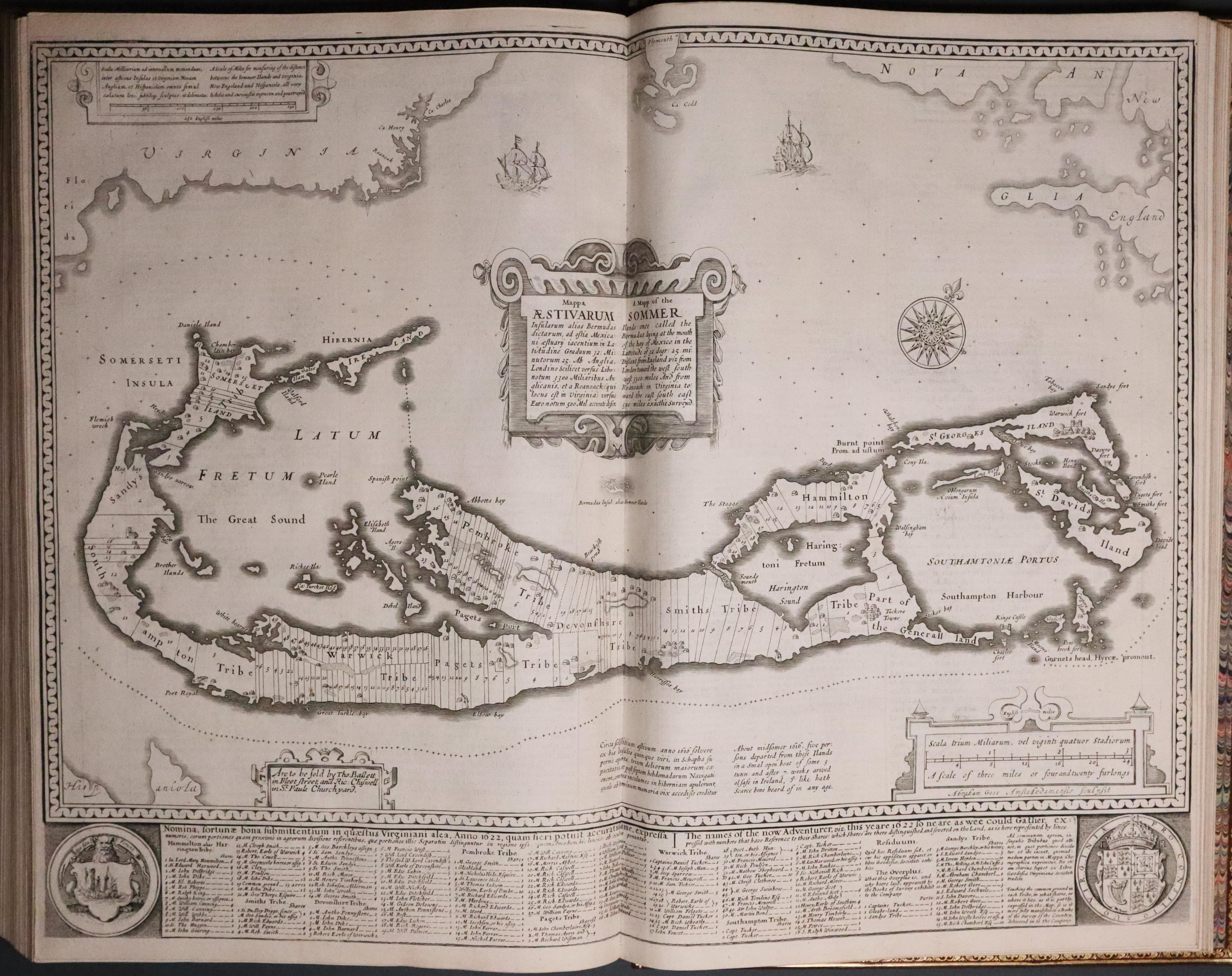 Map of Bermuda from John Speed's Prospect of the World 1676  Map of Bermuda from John Speed's Prospect of the World 1676