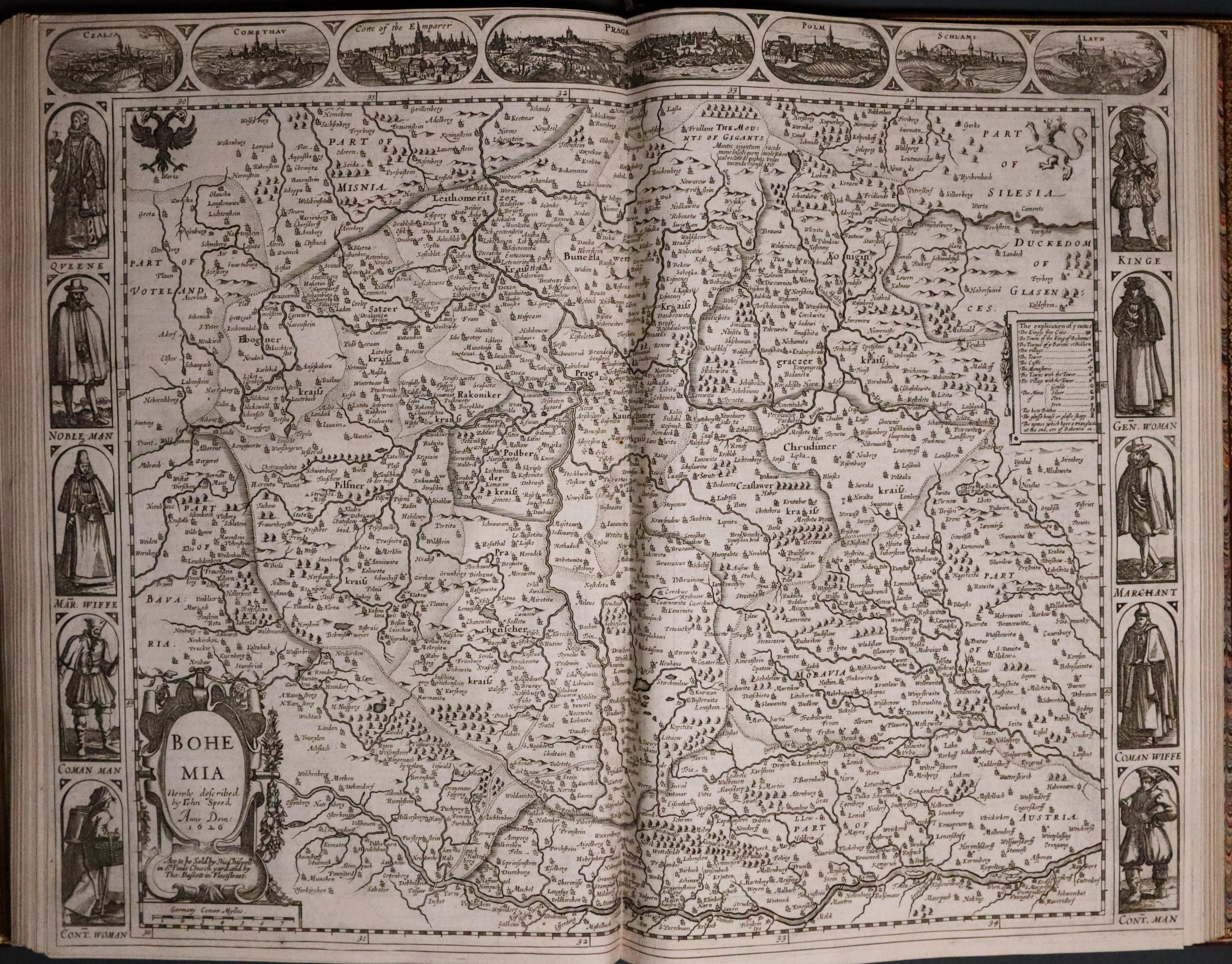 Map of Bohemia from John Speed's Prospect of the World 1676  Map of Bohemia from John Speed's Prospect of the World 1676