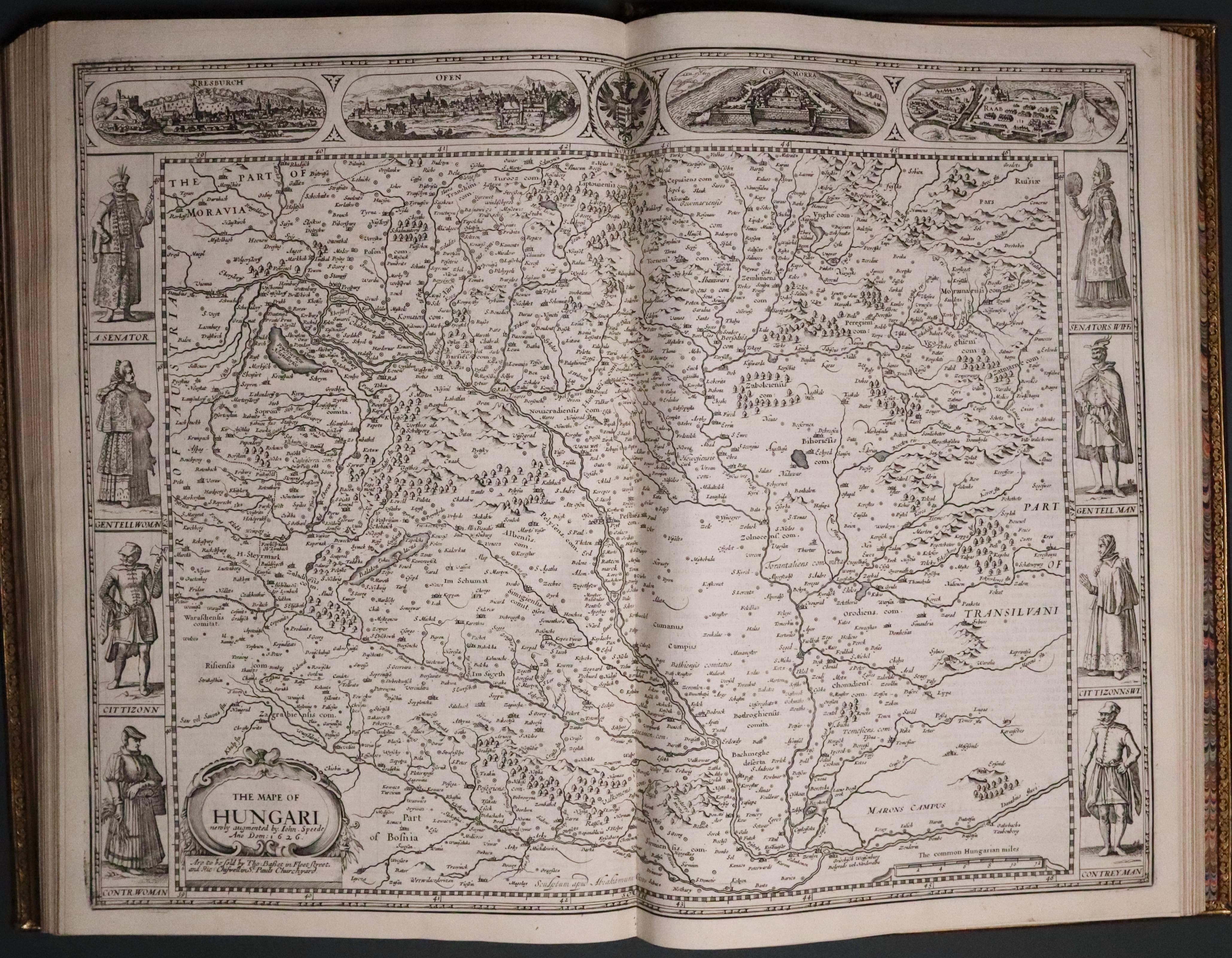 Map of Hungary from John Speed's Prospect of the World 1676  Map of Hungary from John Speed's Prospect of the World 1676