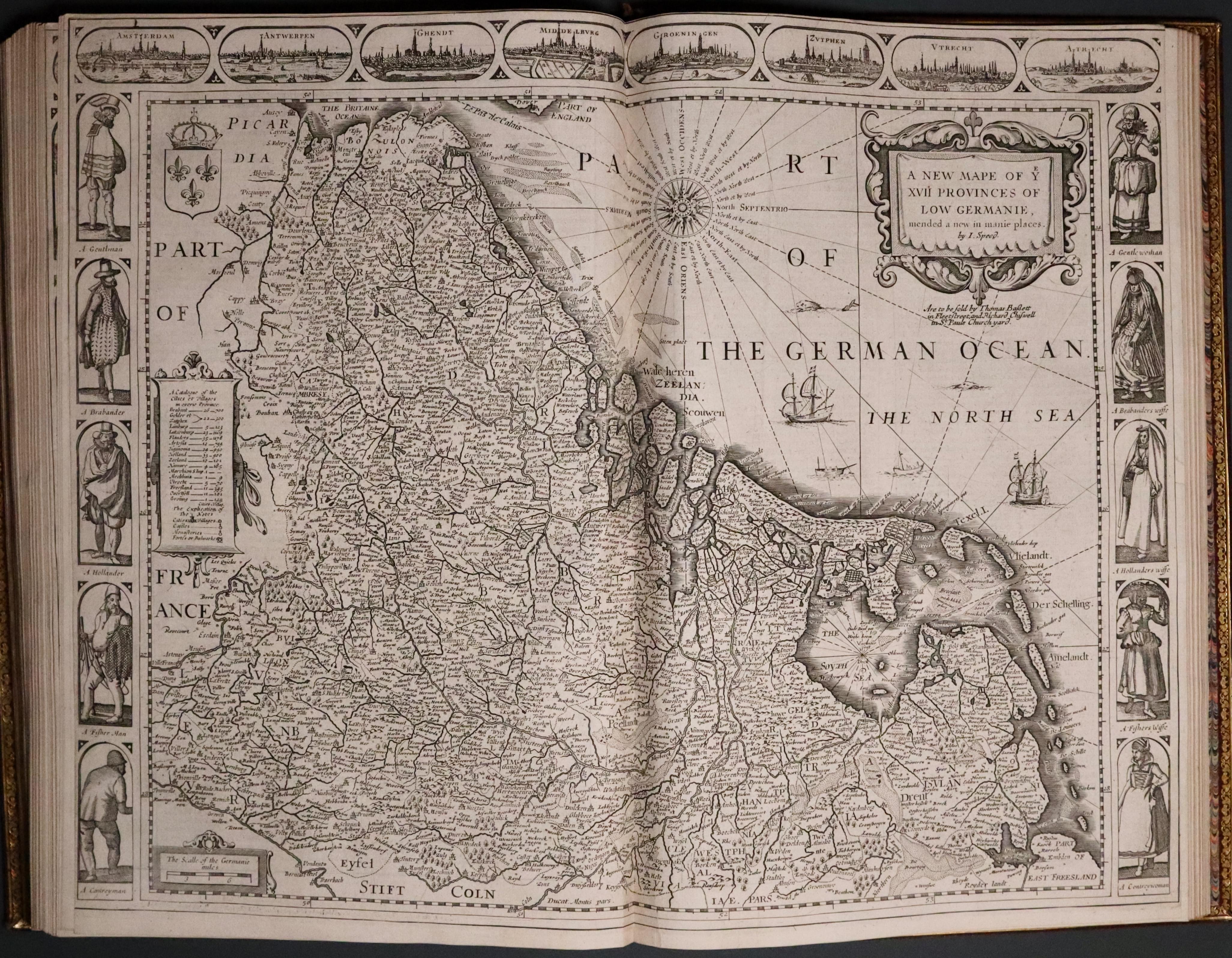 Map of the Netherlands from John Speed's Prospect of the World 1676  Map of the Netherlands from John Speed's Prospect of the World 1676
