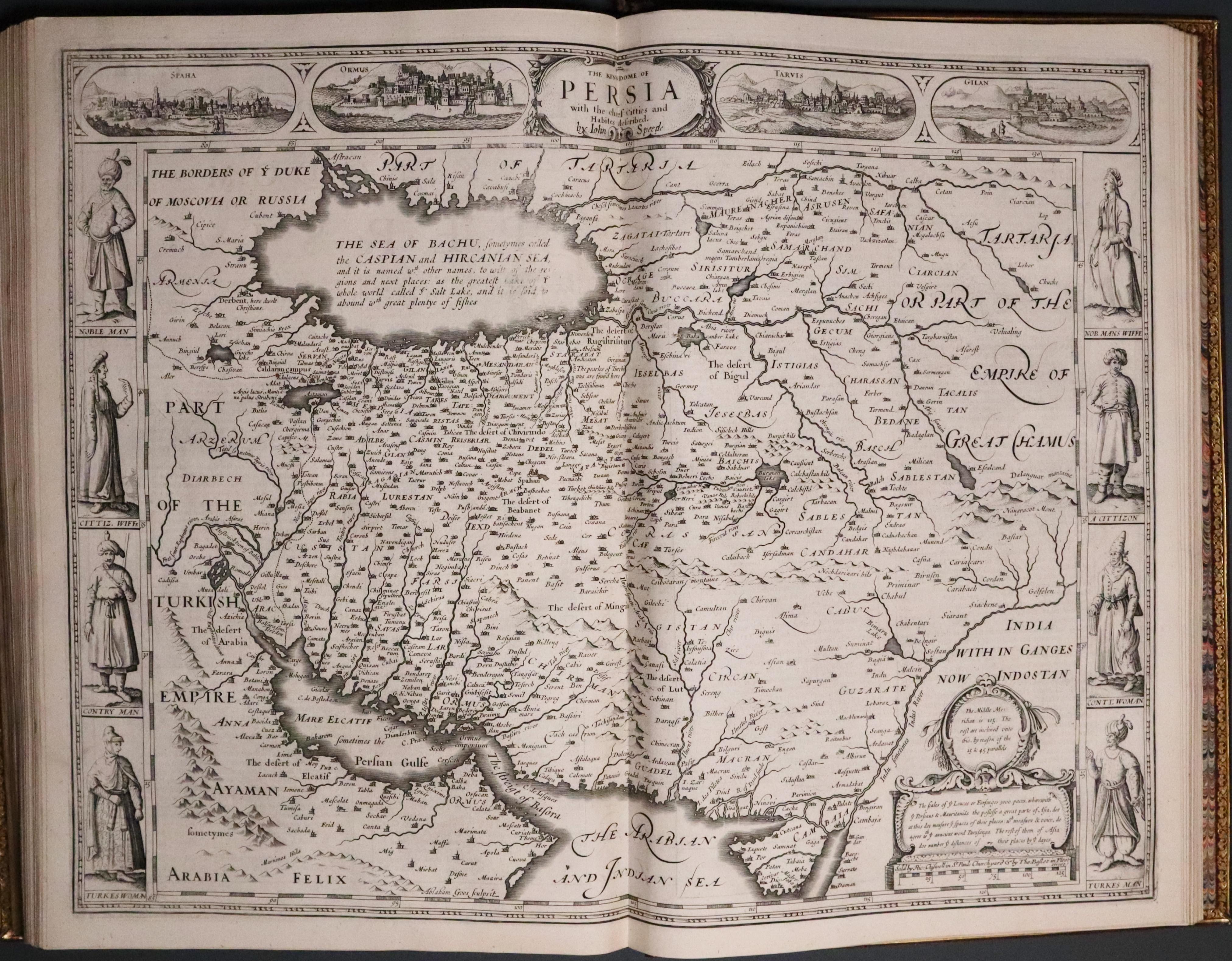 Map of Persia from John Speed's Prospect of the World 1676  Map of Persia from John Speed's Prospect of the World 1676