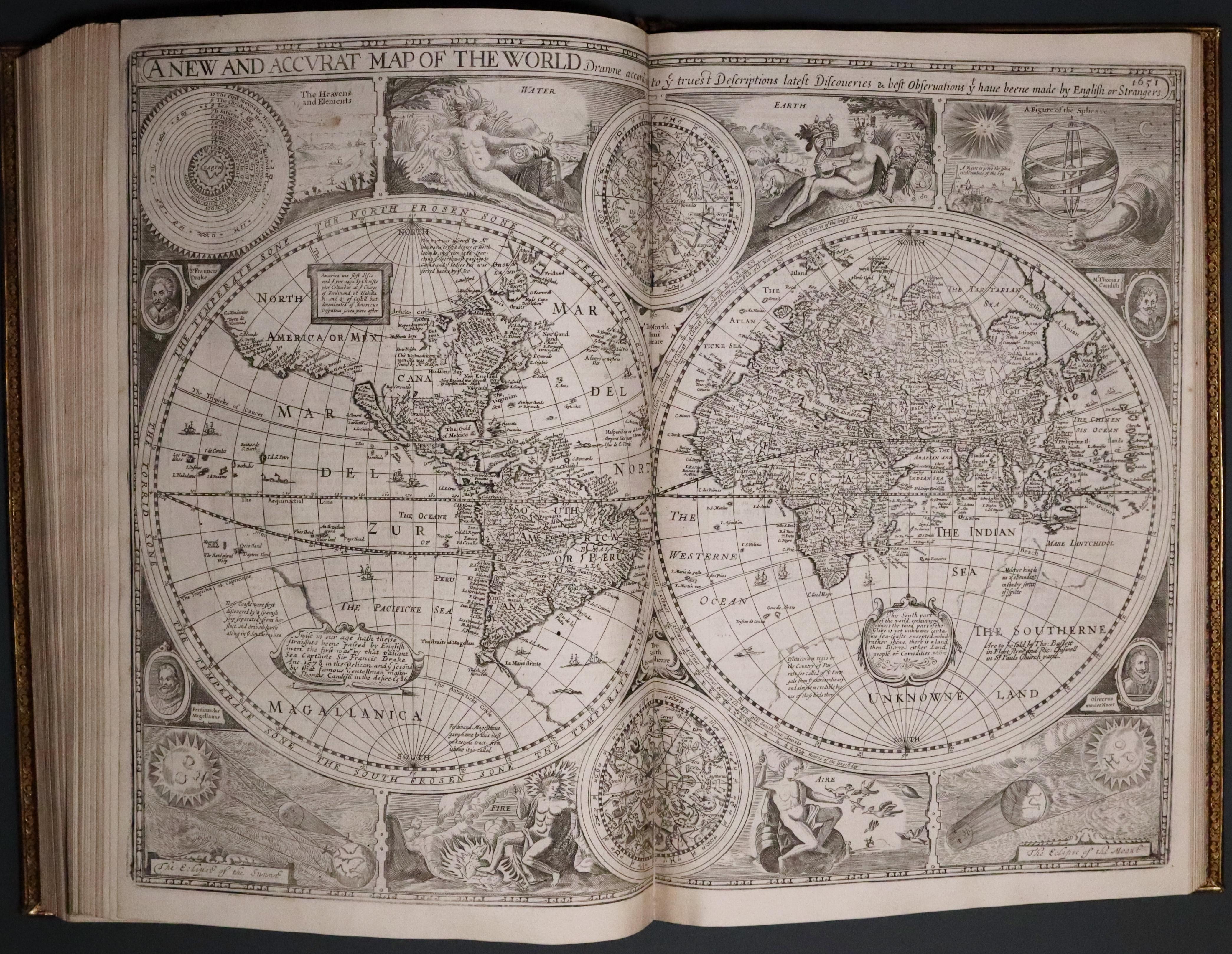 Map of the World from John Speed's Prospect of the World  Map of the World from John Speed's Prospect of the World