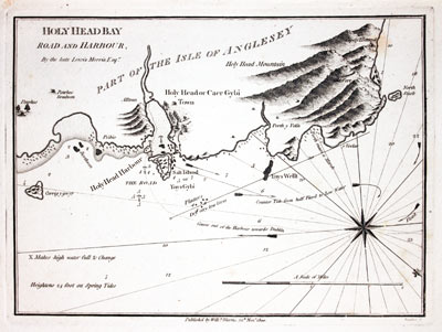 Chart of Holyhead Bay published by William Morris 1801