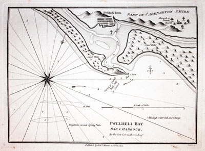 Chart of Pwllheli, Caernarvonshire published by William Morris 1801