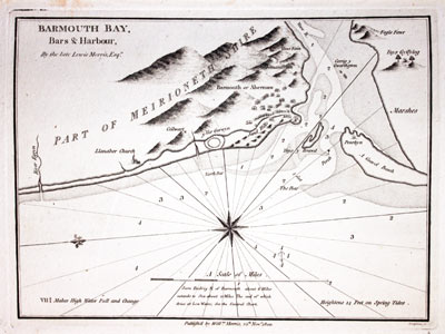 Chart of Barmouth, Merionethshire published by William Morris 1801