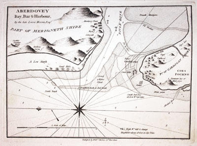 Chart of Aberdyfi, Merionethshire published by William Morris 1801