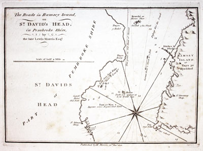 Chart of St. David's Head, Pembrokeshire published by William Morris 1801