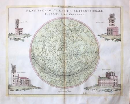 Celestial map by Antonio Zatta c.1775