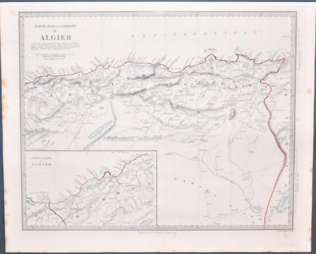 Map of Algeria, SDUK c.1846