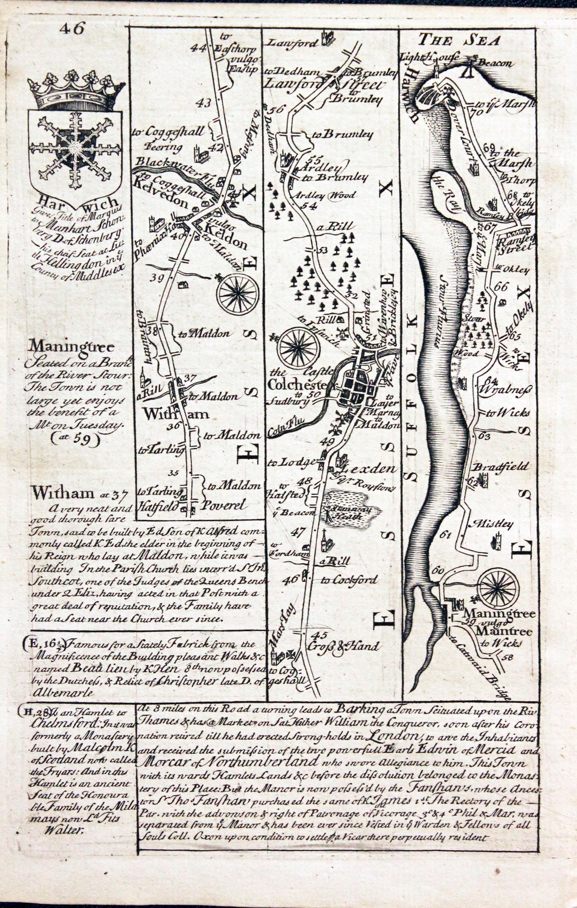 18th century Road Maps of England - Richard Nicholson