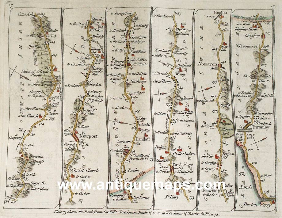 Antique Road Maps By Thomas Kitchin