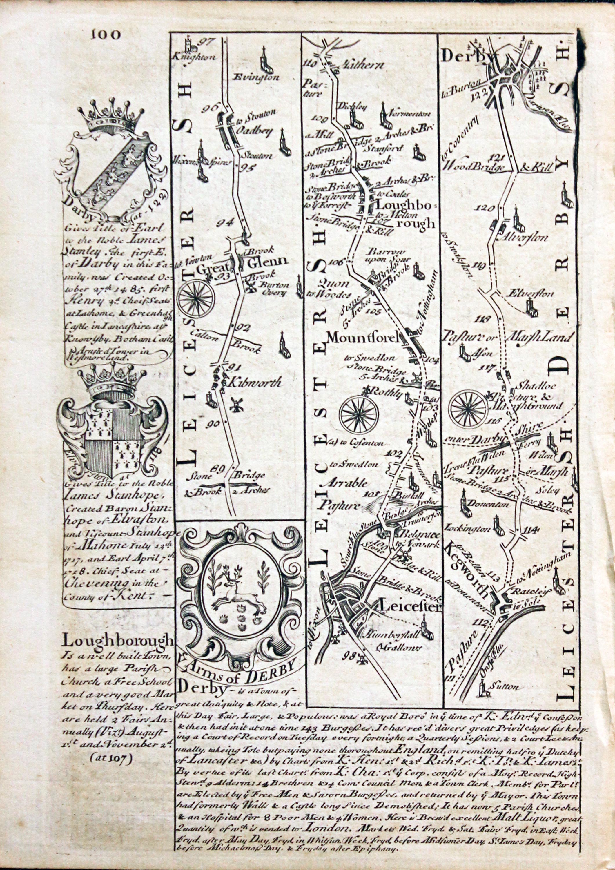 18th Century Road Maps Of England - Richard Nicholson