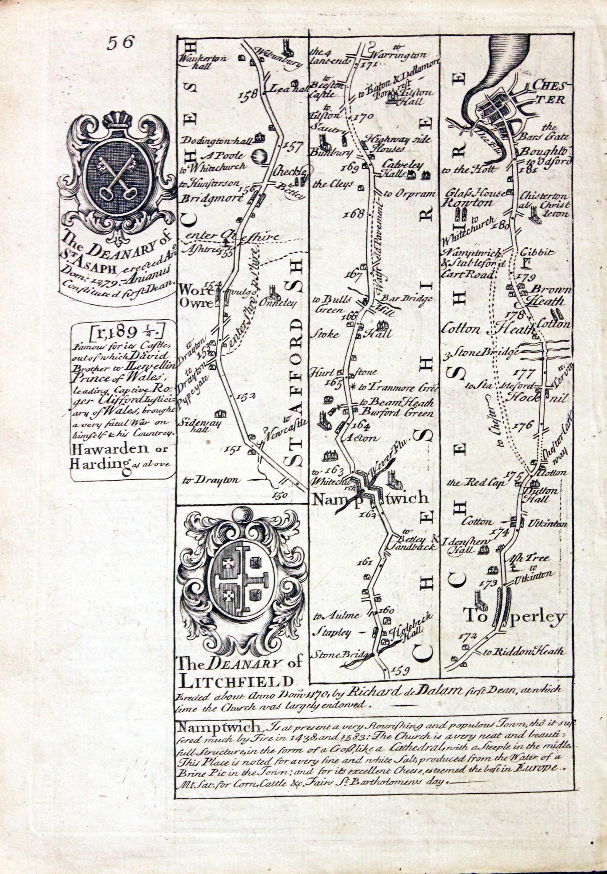 18th century Road Maps of England - Richard Nicholson