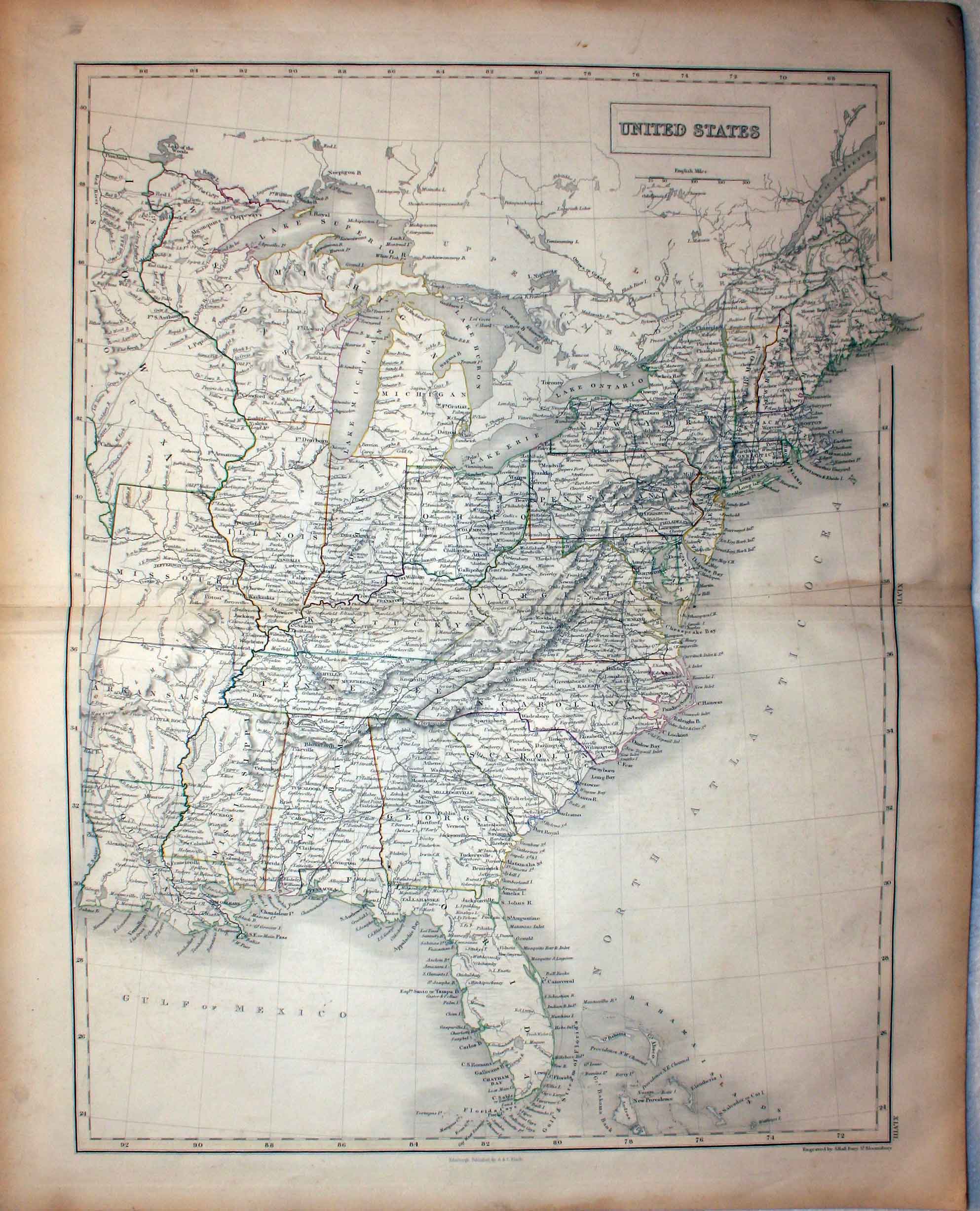 Antique Maps of United States of America