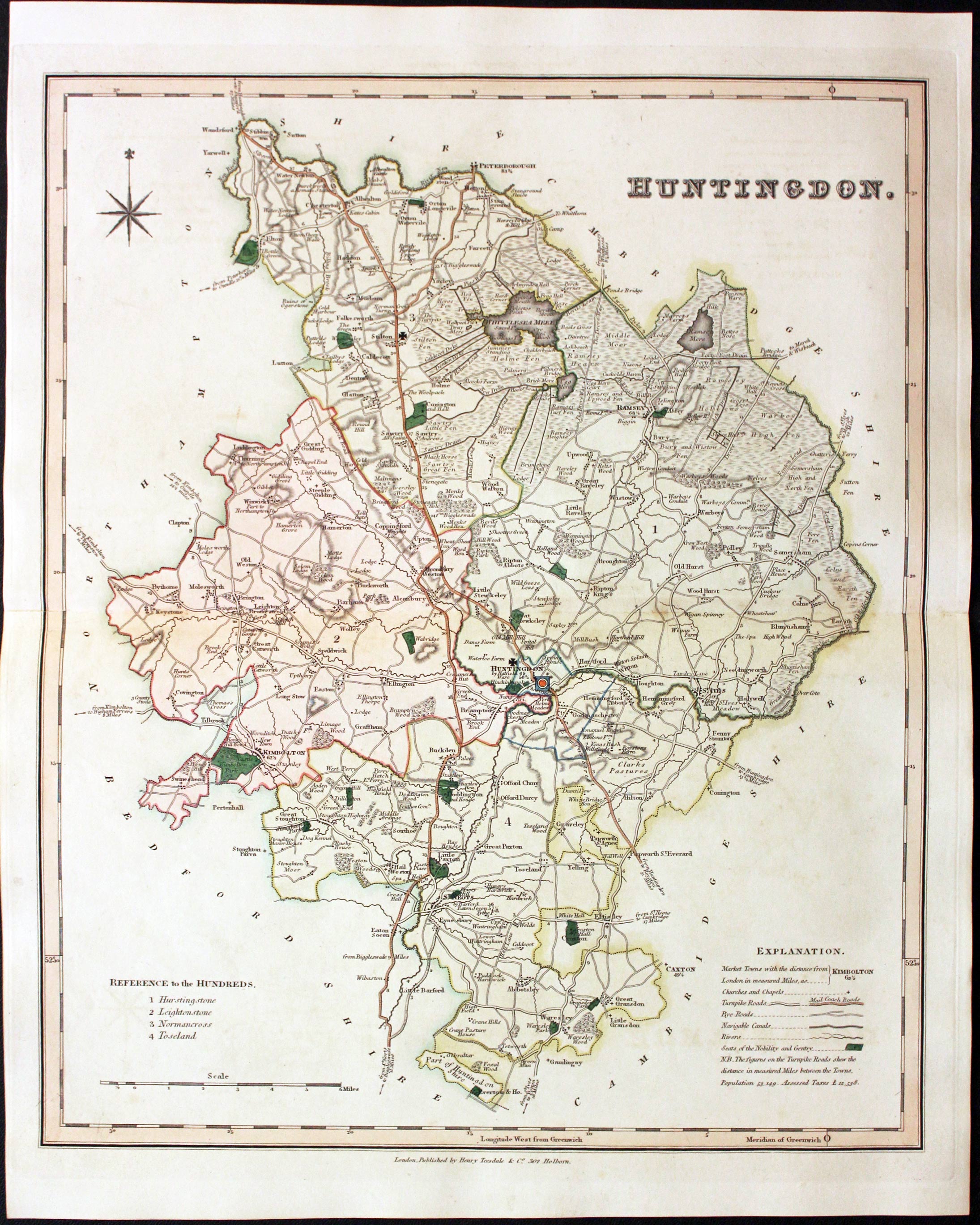 Maps by the English cartographer Henry Teesdale