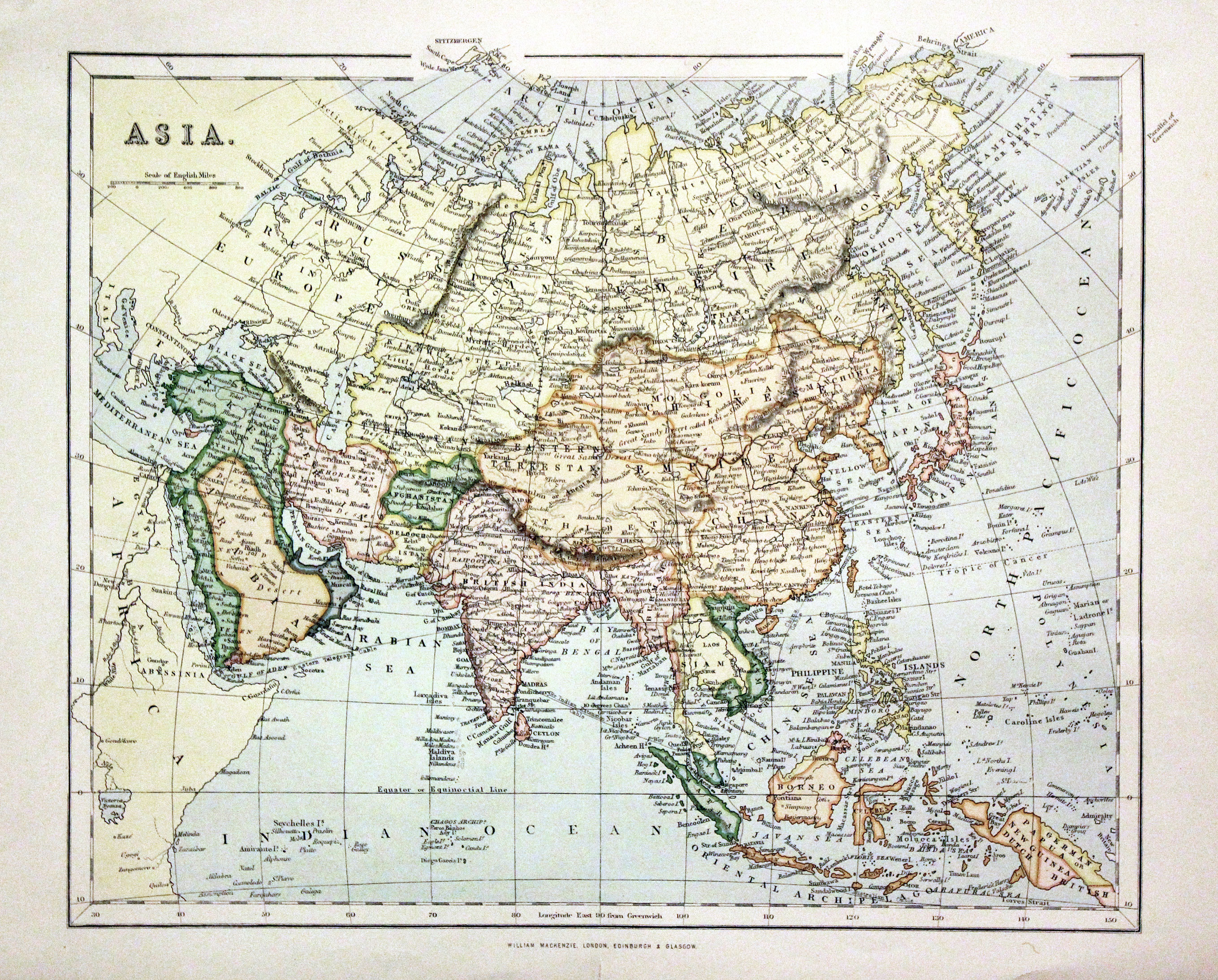 Antique Maps of Asia - Richard Nicholson