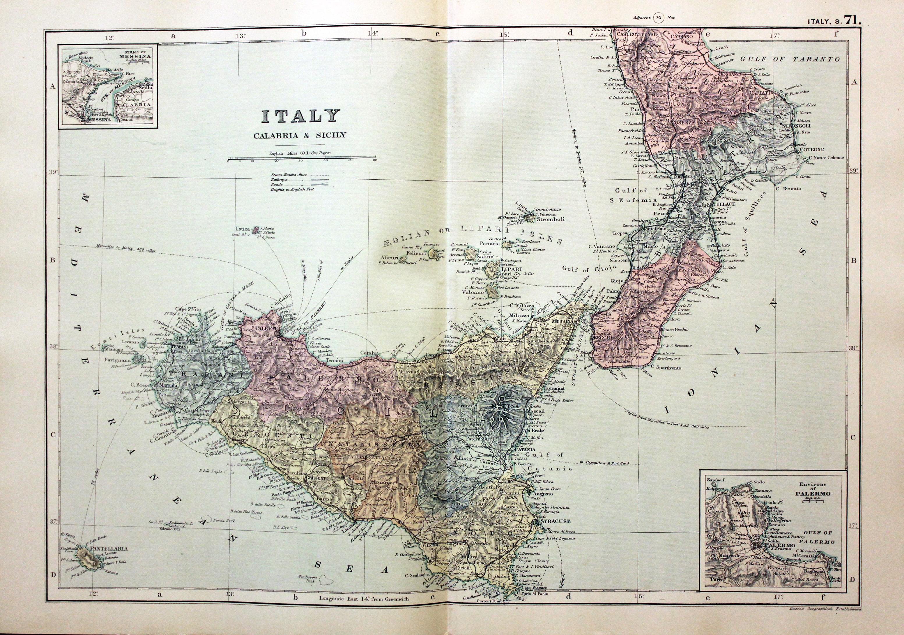 Antique Maps of Italy - Richard Nicholson of Chester