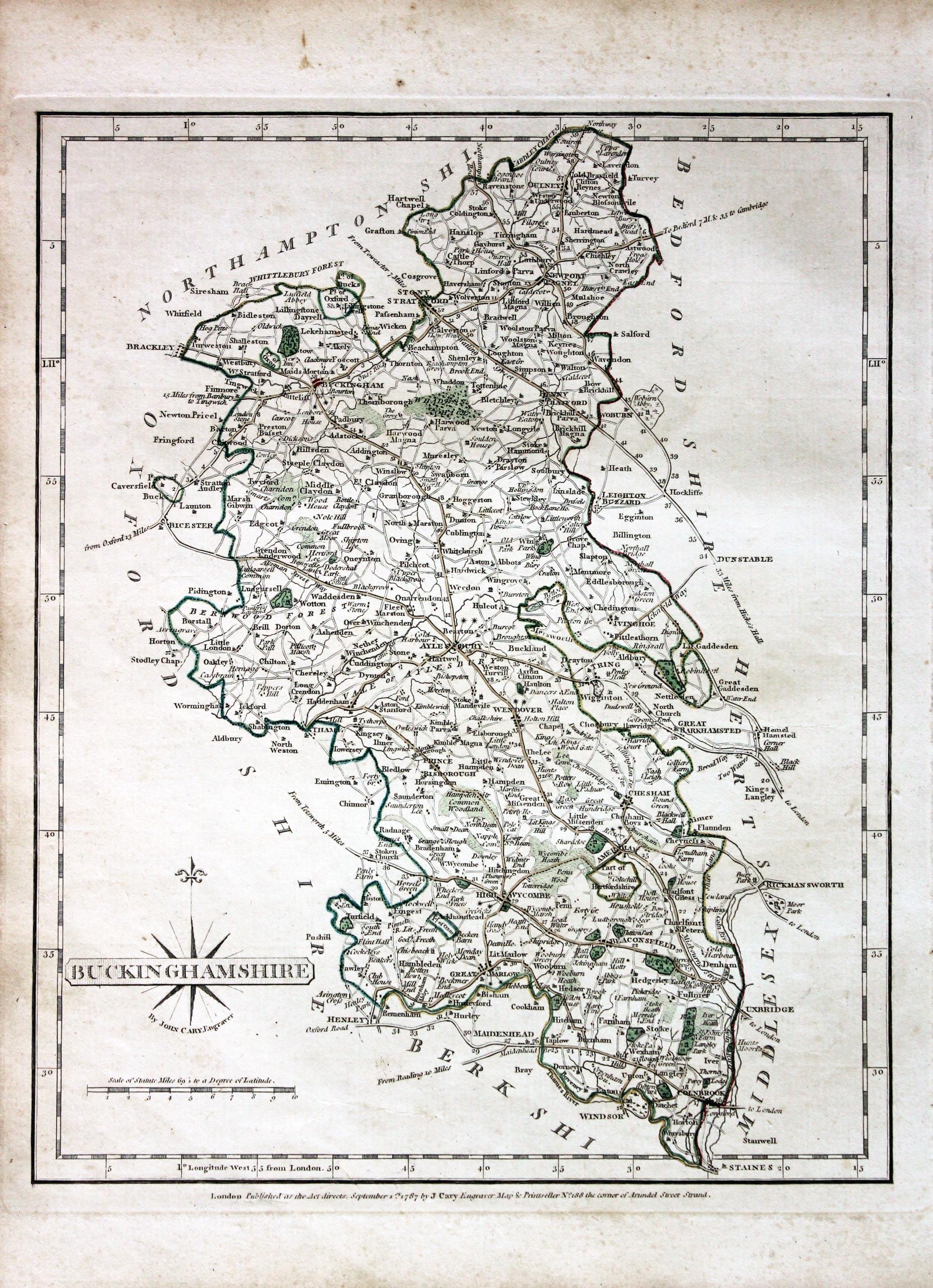 Antique Maps of Buckinghamshire - Richard Nicholson