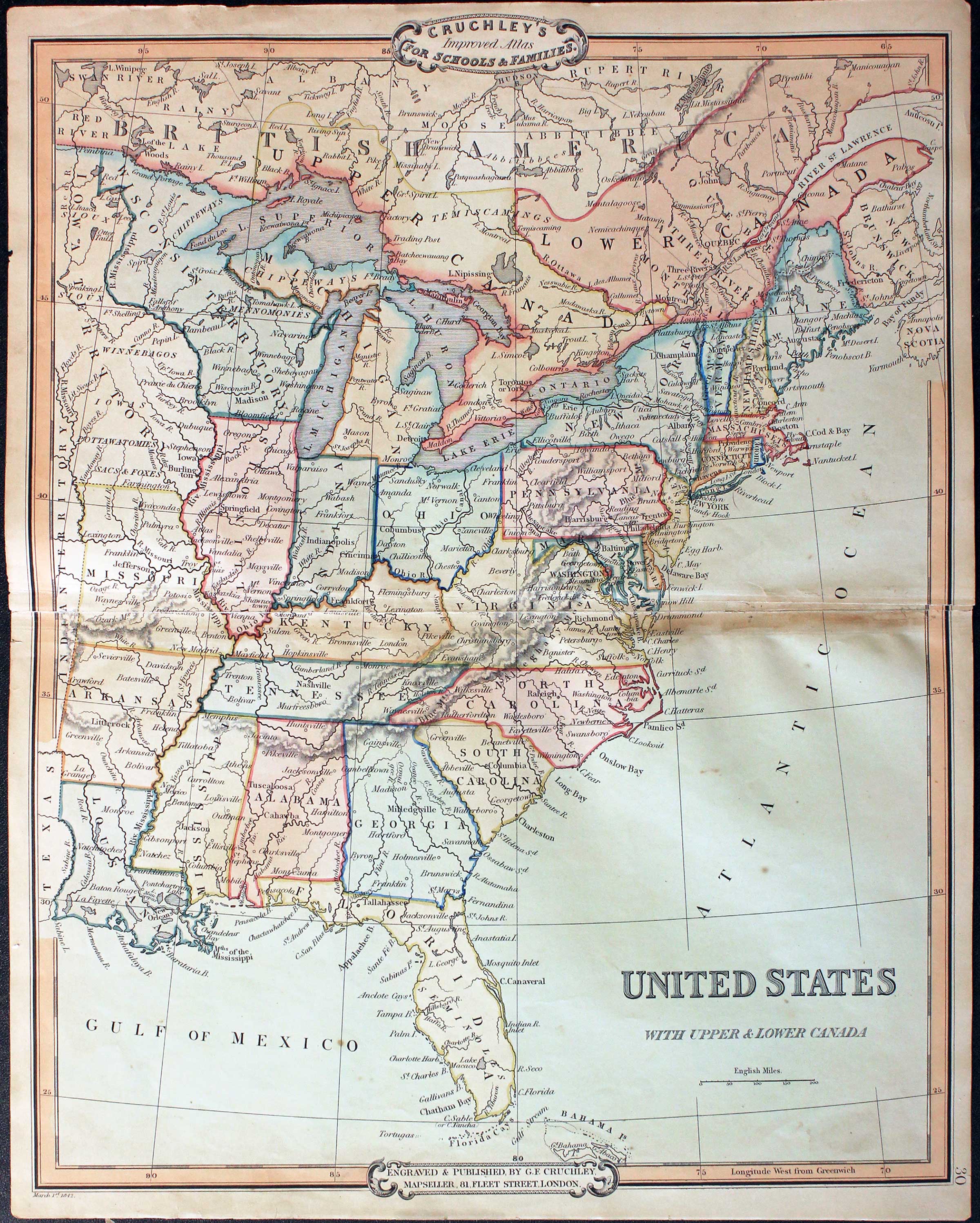 Antique Maps of United States of America