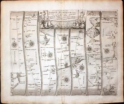 Plate 42 Continuation London to Flamborough Head John Ogilby Road Map 1675