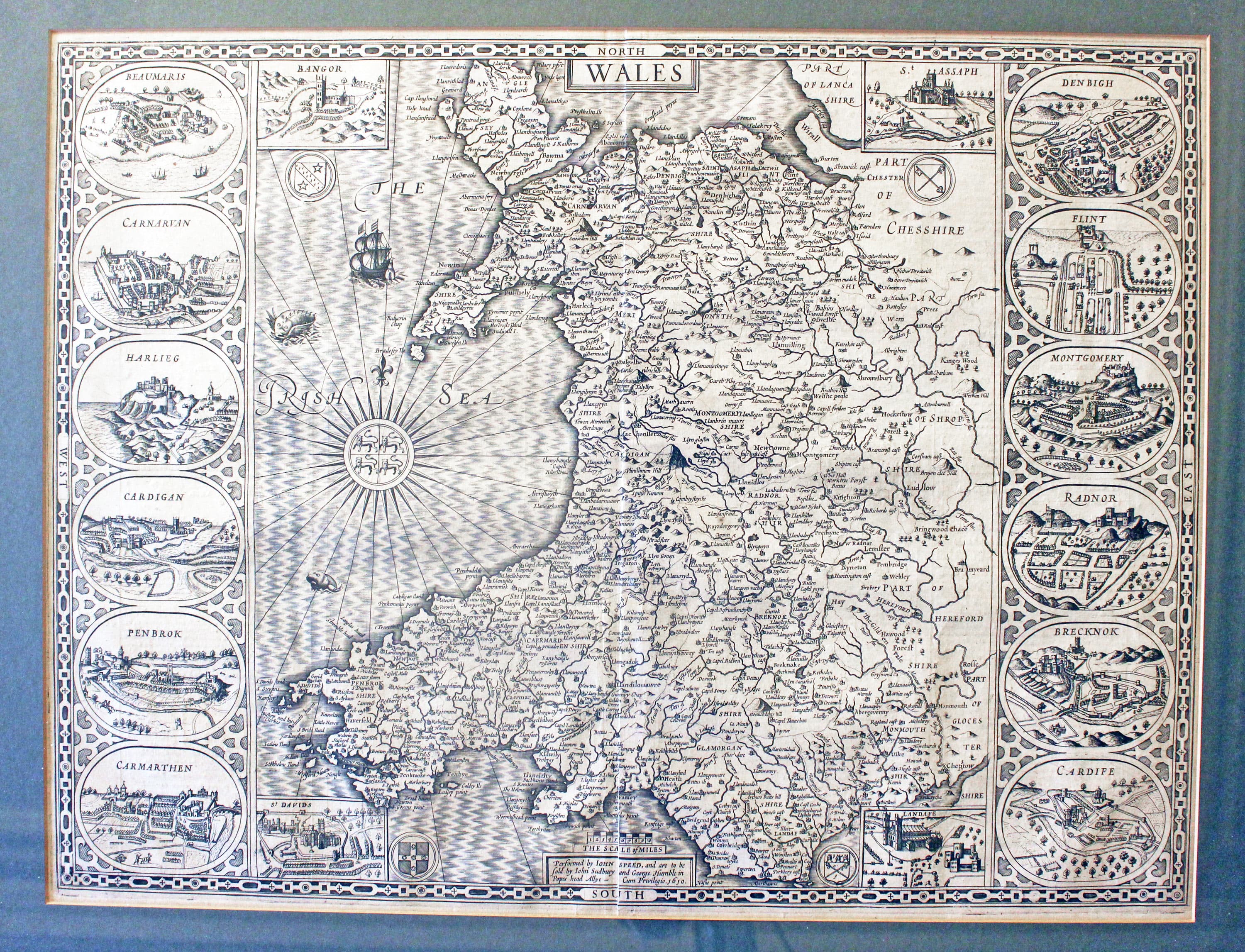 Antique Maps Of Wales For Sale - Richard Nicholson