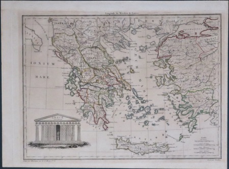 Map of Ancient Greece by Conrad Malte-Brun