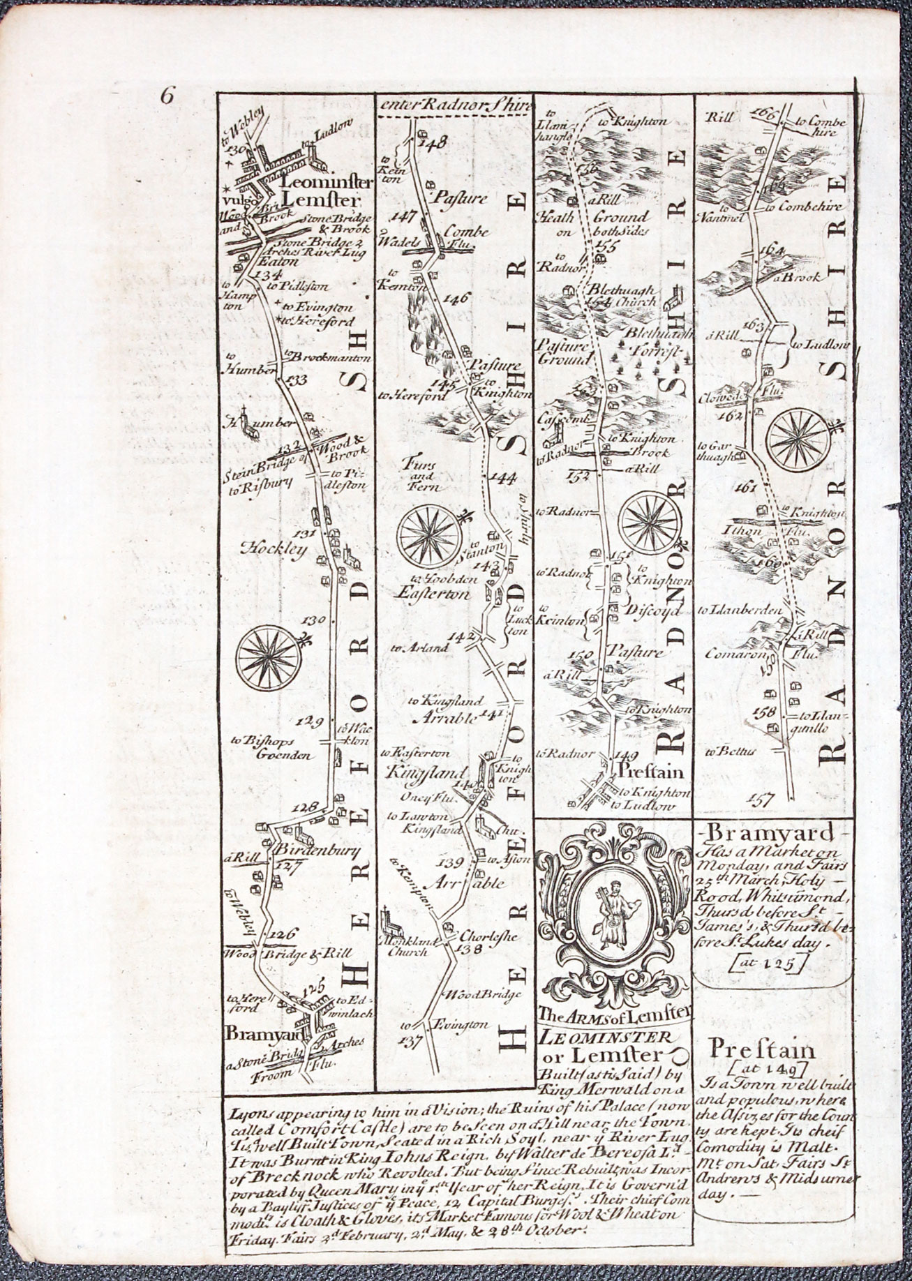 18th century Road Maps of England - Richard Nicholson