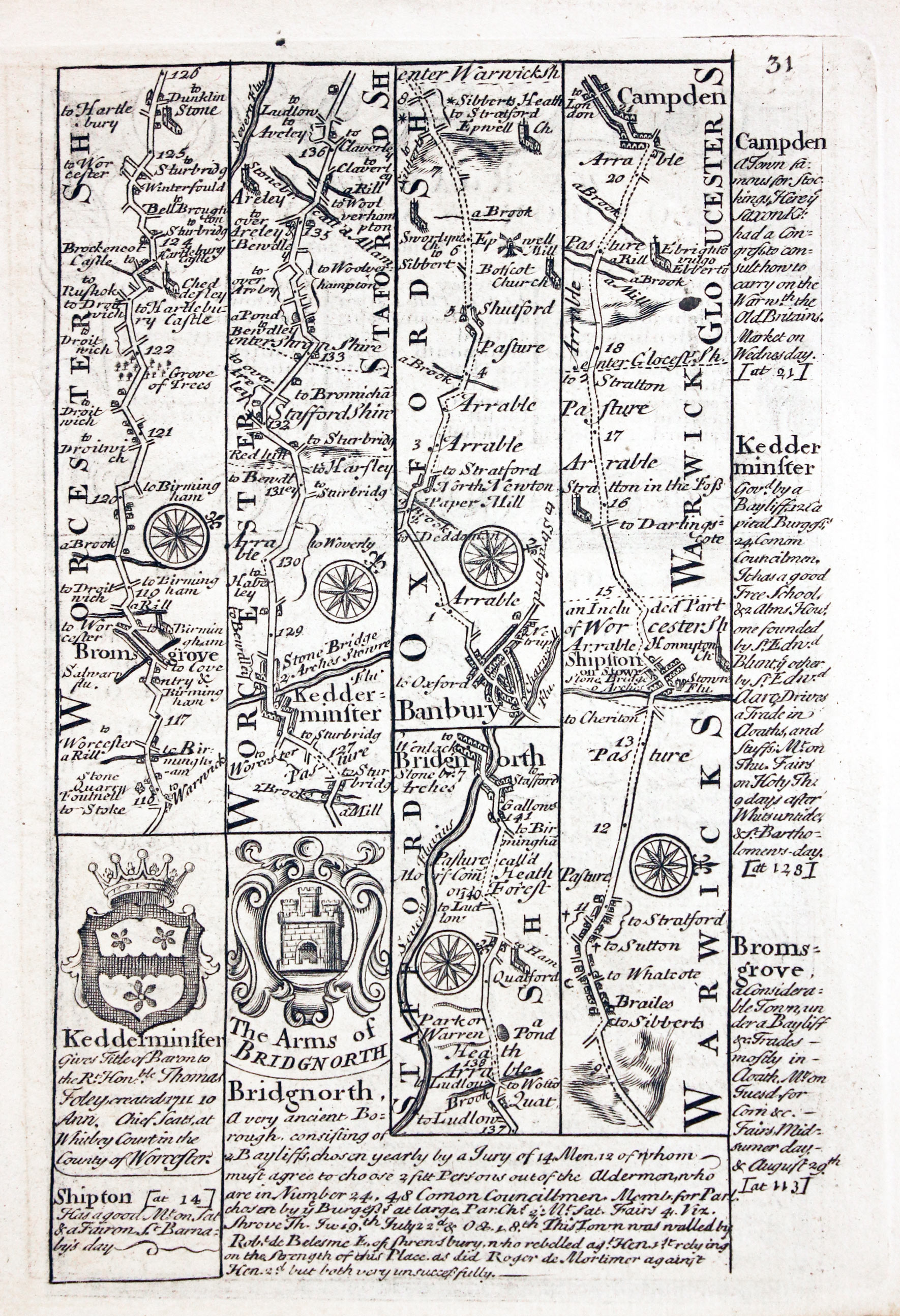 Maps by John Owen and Emanuel Bowen