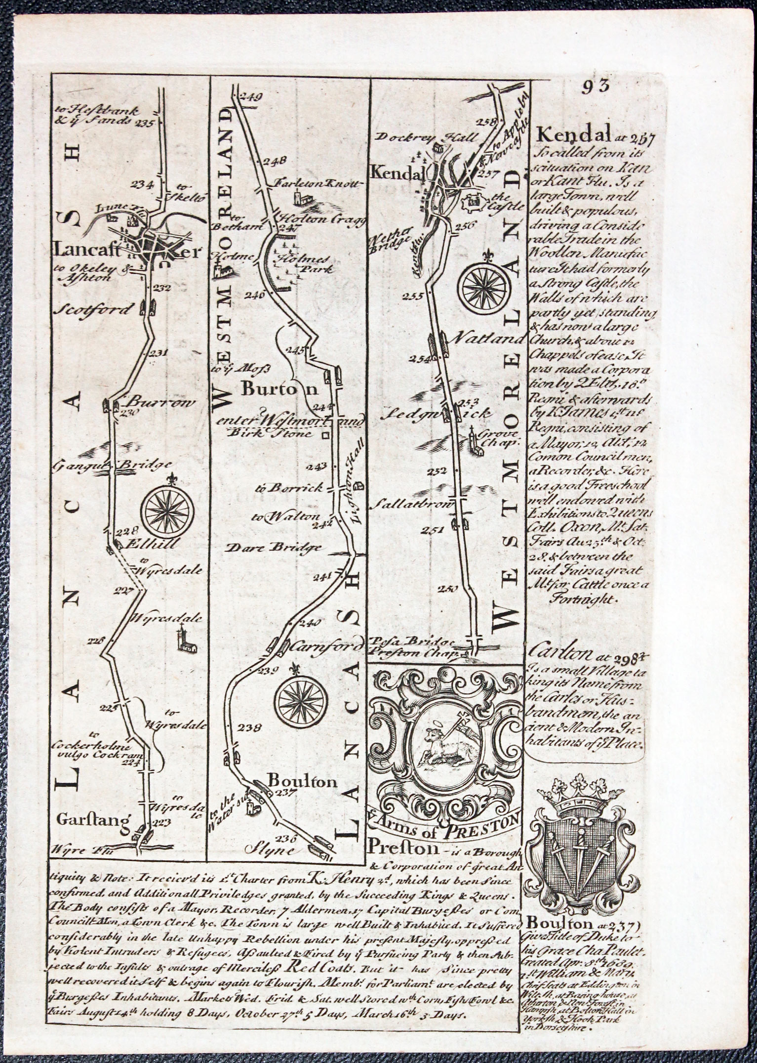 18th century Road Maps of England - Richard Nicholson