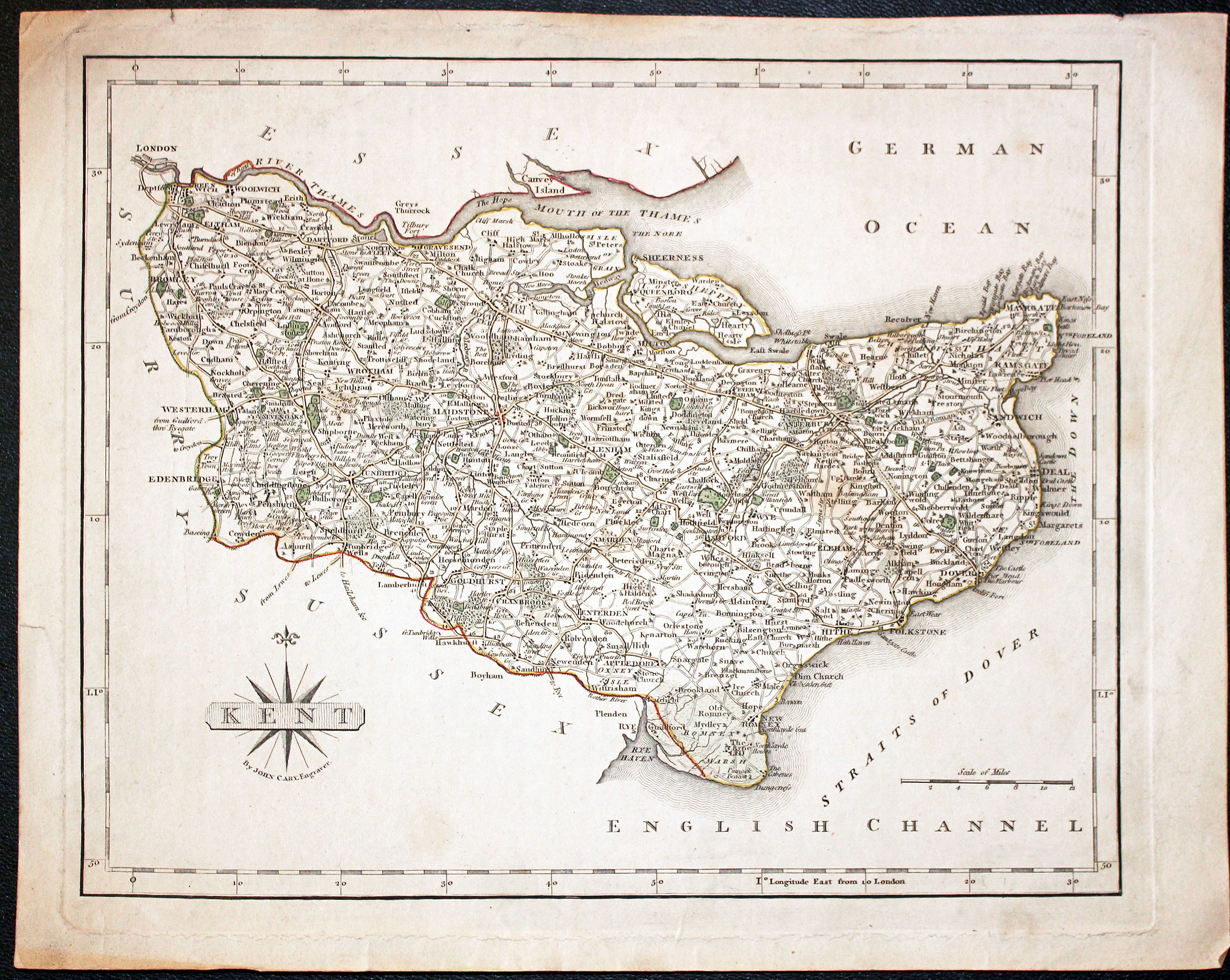 Antique Maps of Kent - Richard Nicholson