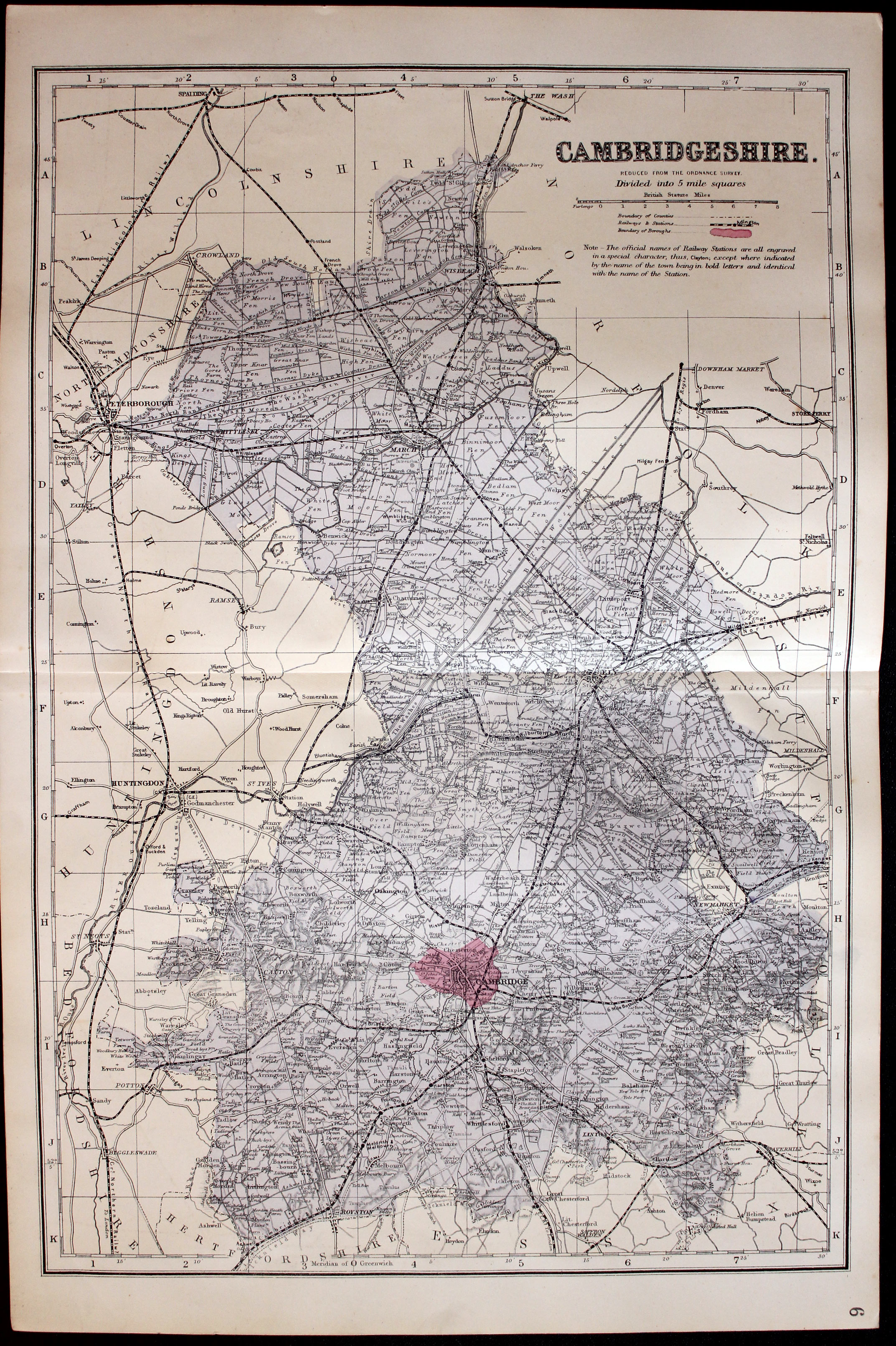 Antique Maps Of Cambridgeshire - Richard Nicholson