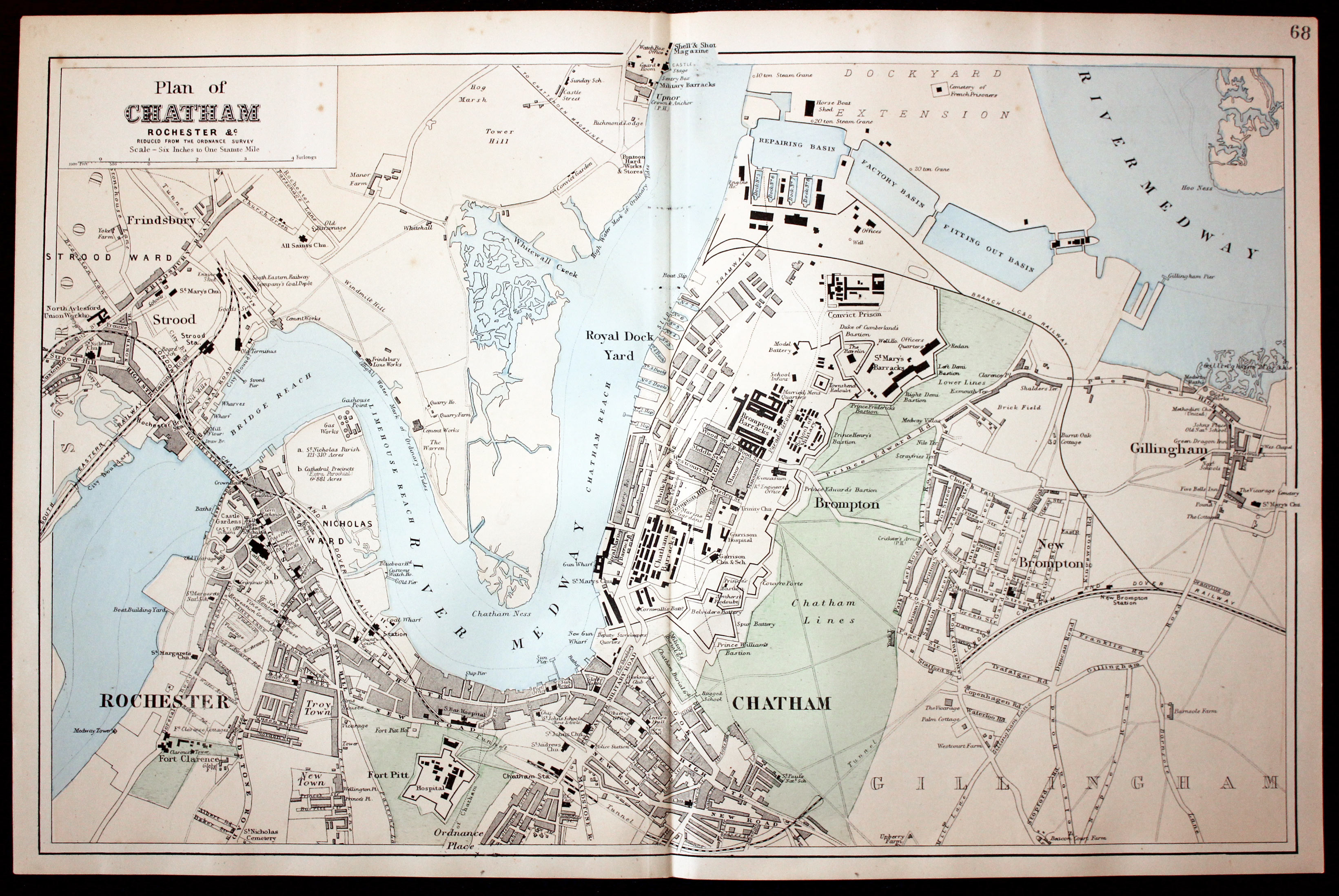 Chatham Kent England Map