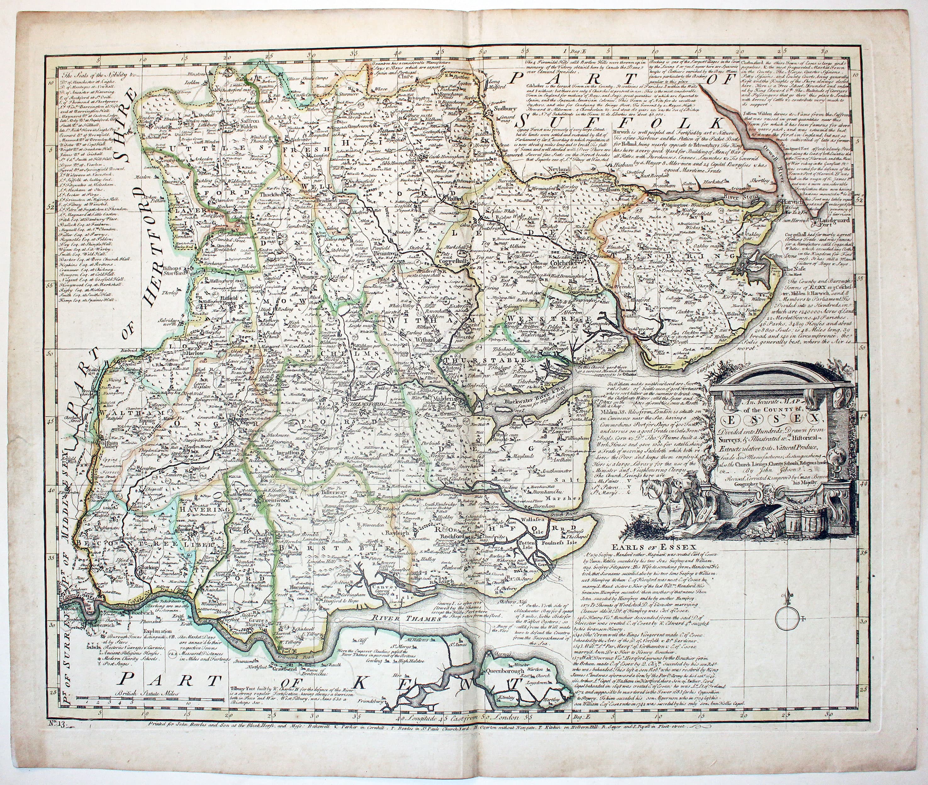 Antique Maps Of Essex, England - Richard Nicholson