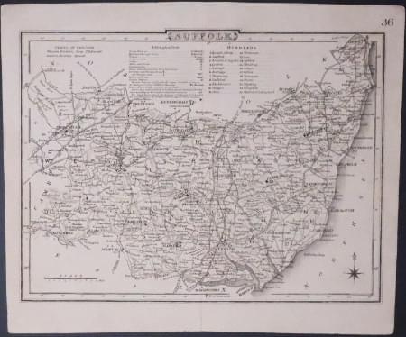 Map of Suffolk, Cole/Roper