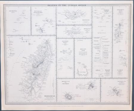 Map of the Islands in the Indian Ocean by SDUK 1844