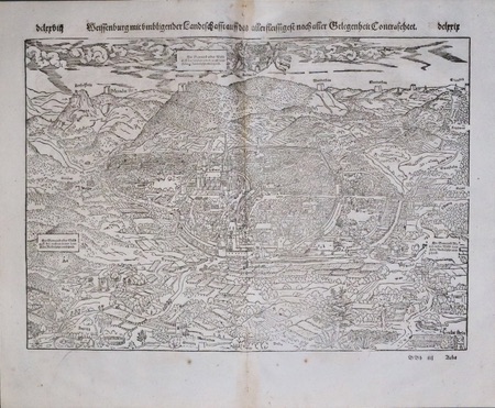 Weissenburg, Alsace, Sebastian Munster 1598