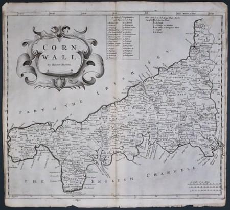 Cornwall, Robert Morden 1695