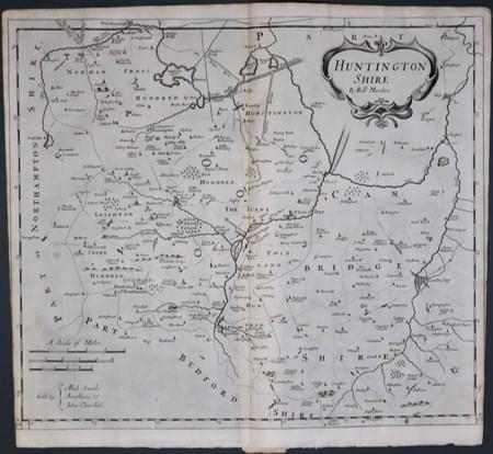 Huntingdonshire, Robert Morden 1695