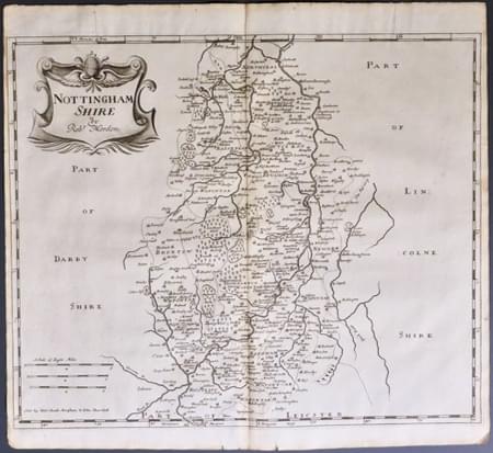 Nottinghamshire, Robert Morden 1695