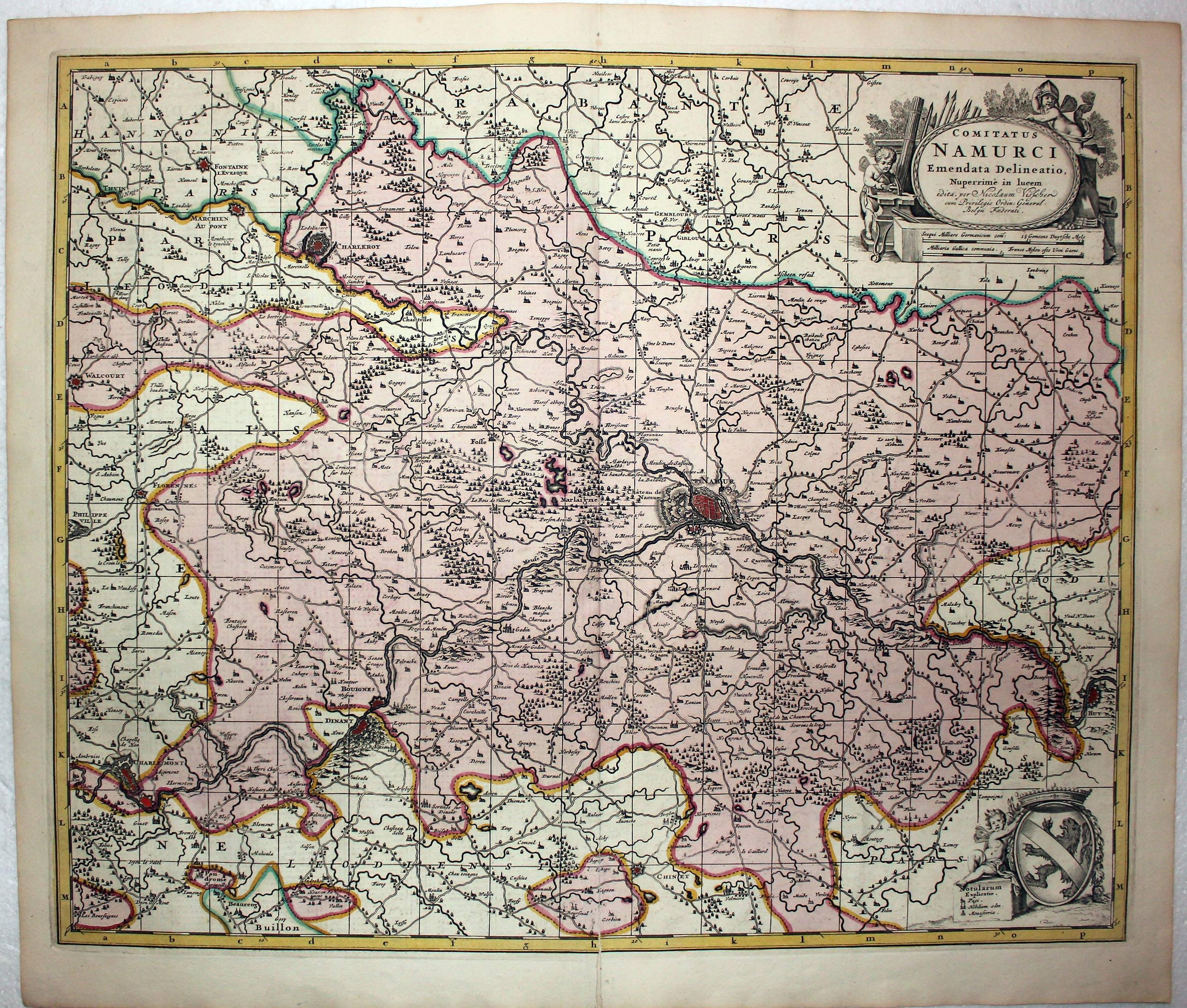 Antique Maps of Namur, Overijssel, Utrech and Zeeland