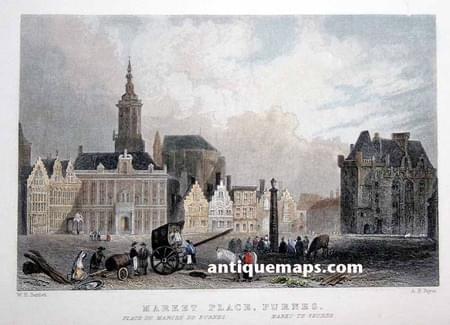 Market Place Furnes Belgium