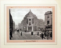 Seven Dials London in 1896 - Old print of a photograph